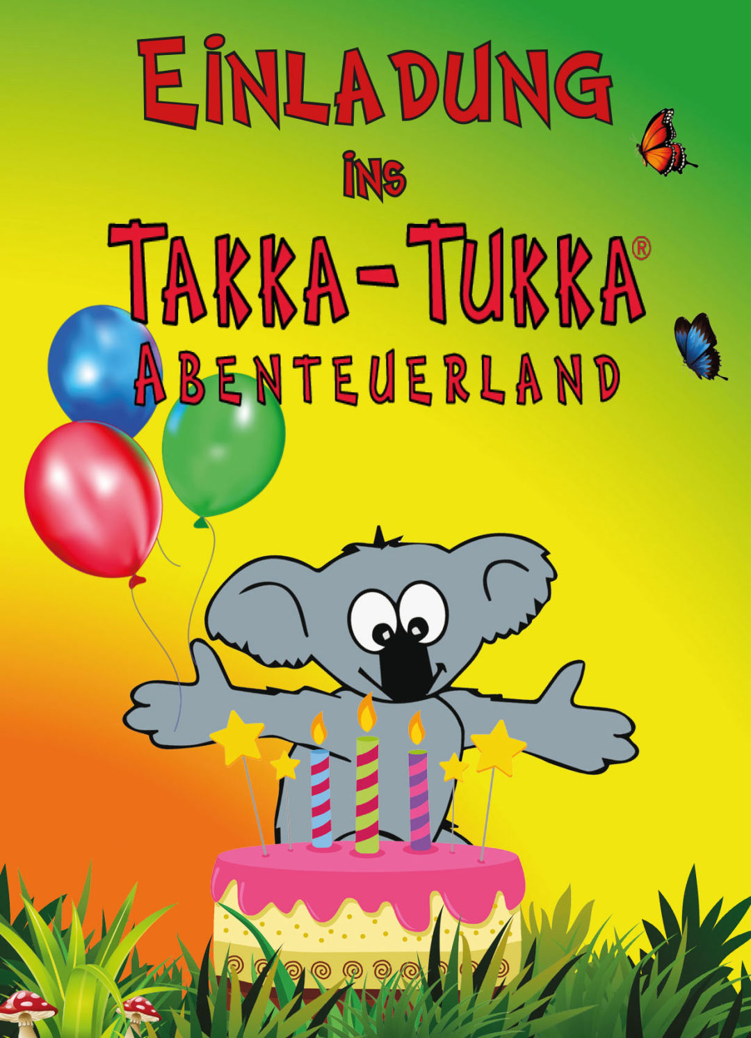 Takka-Tukka Einladungskarte